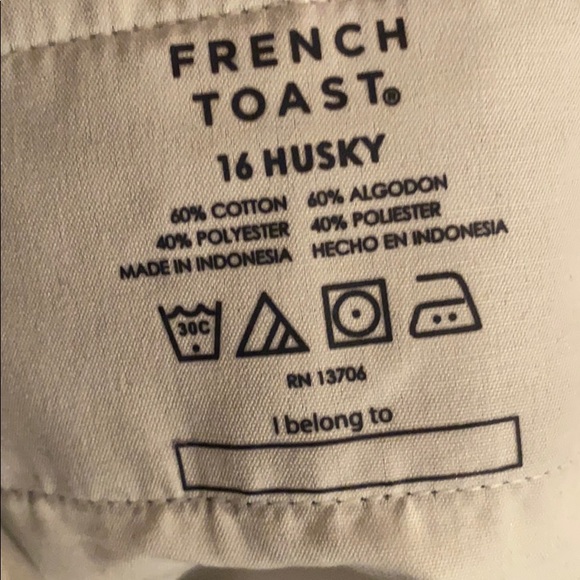 BNWT French toast boys uniform pants 16 Husky - Picture 4 of 5